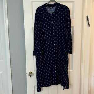 Paisley Button Down Shirt Dress